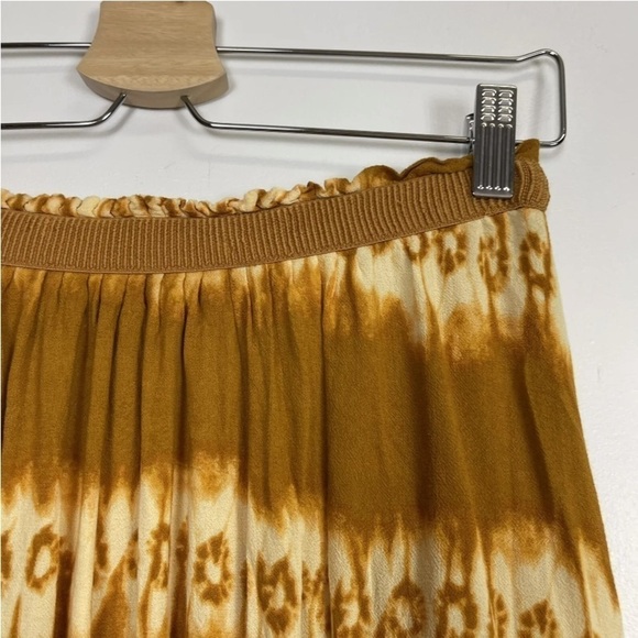 H&m Yellow Tie Dye Skirt Size 8 - Picture 3 of 7